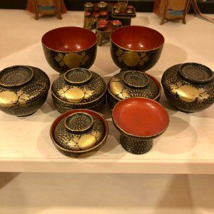 Antique Japanese Miniature Hina doll accessories